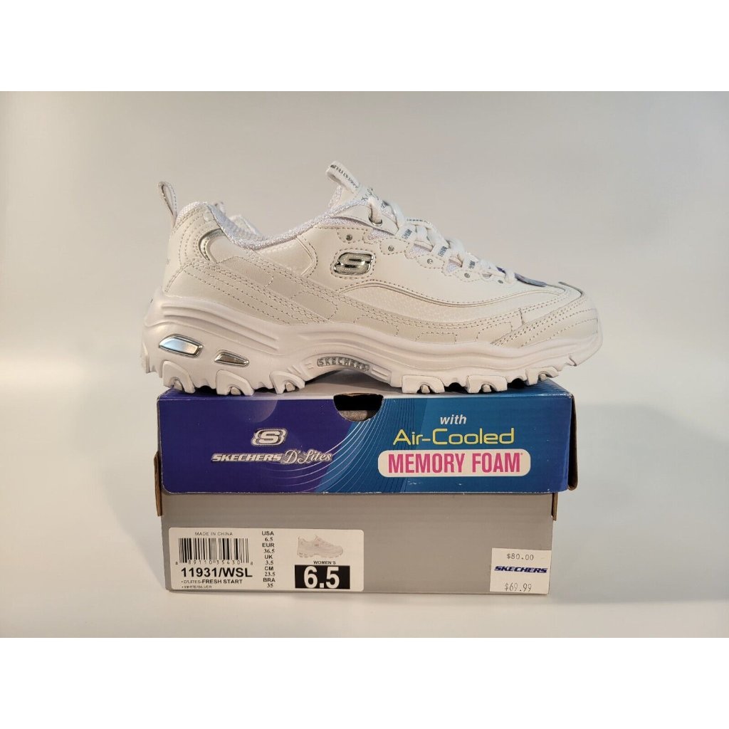 Skechers D'lites Fresh Start Shoes Sneakers Size Womens 6.5 Youth Girl 5y 11931